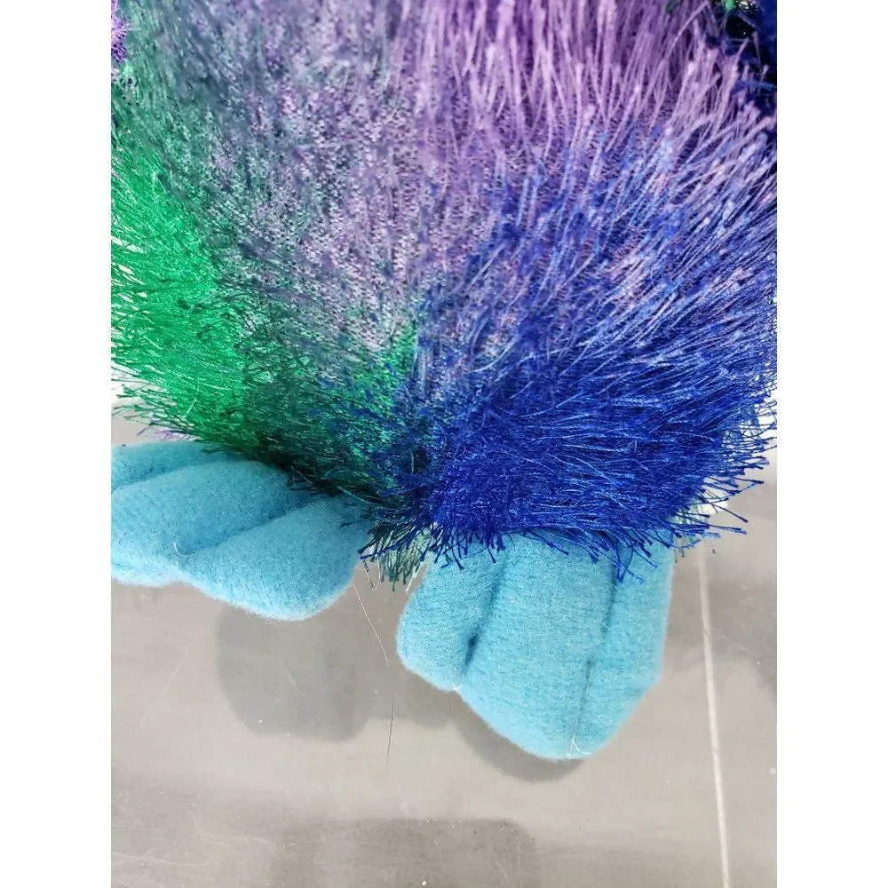 2004 fourstar‎ pals plush monkey multicolored furry fur stuffed animal toy